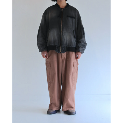 ANACHRONORM AN396-W AGING DUAL DENIM MA-1 BLACK (AGING)