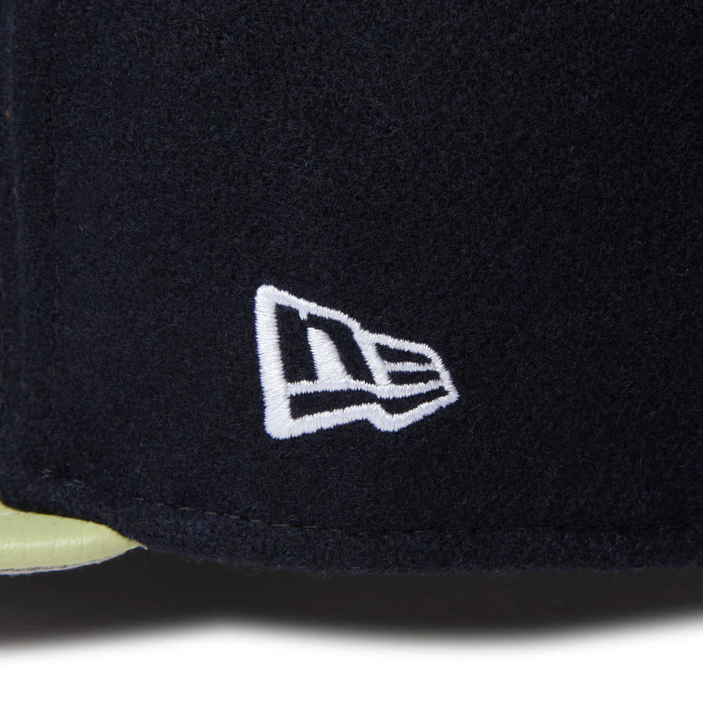 NEW ERA  59FIFTY Powered by GORO NAKATSUGAWA（MIN-NANO） ニューヨーク・ヤンキース メルトン ネイビー ライトグリーンバイザー