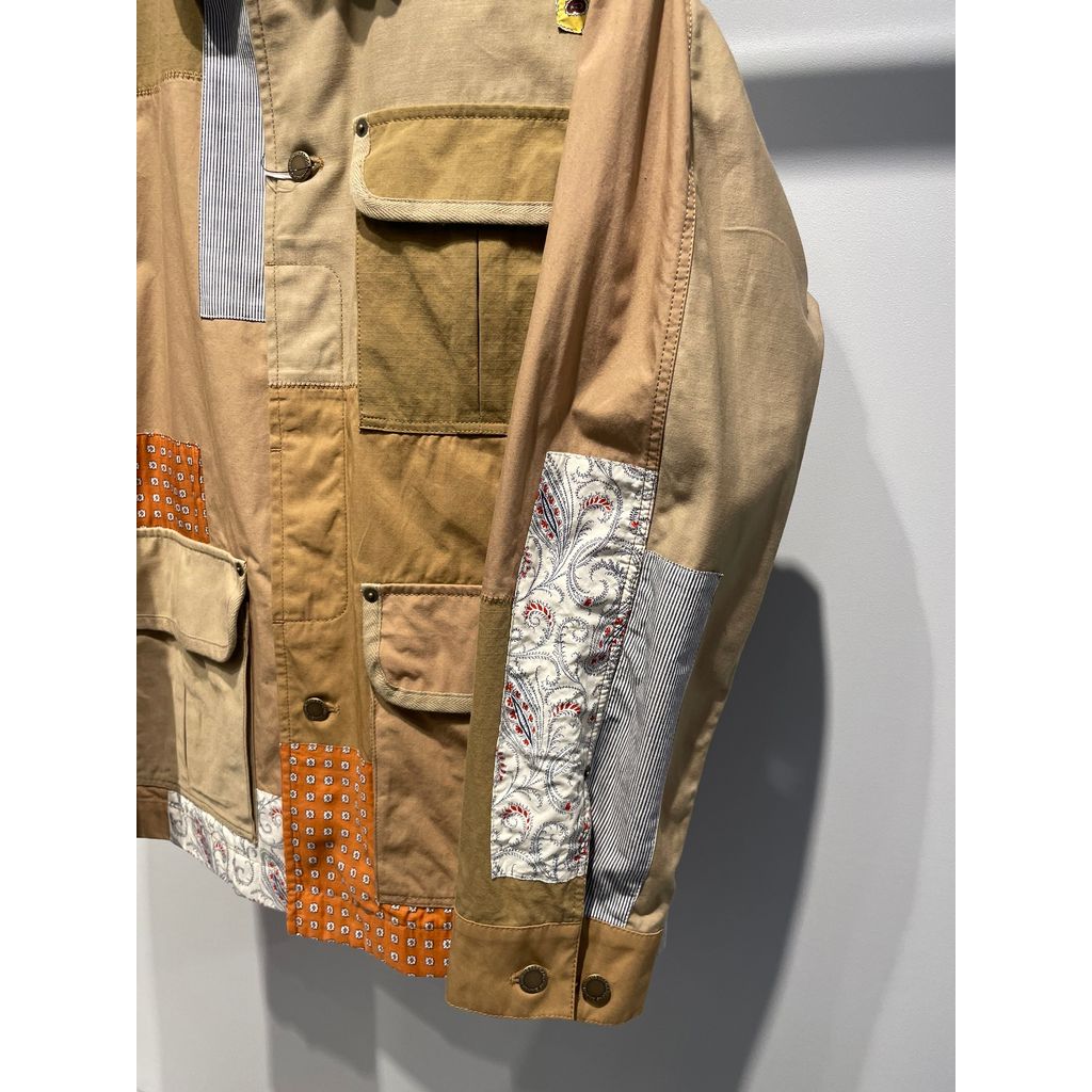 COMME des GARCONS HOMME 多素材MIX パッチワーク ジャケット