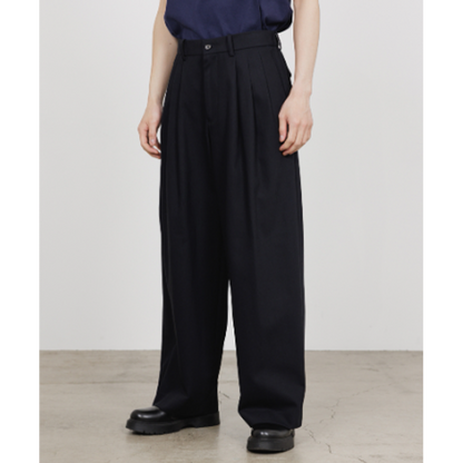 【予約商品】MARKAWARE  TRIPLE PLEATED WIDE TROUSERS