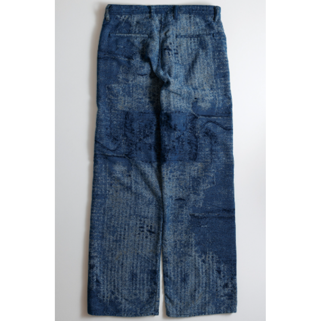 FDMTL BORO JAQUARD WIDE PANTS RINSE