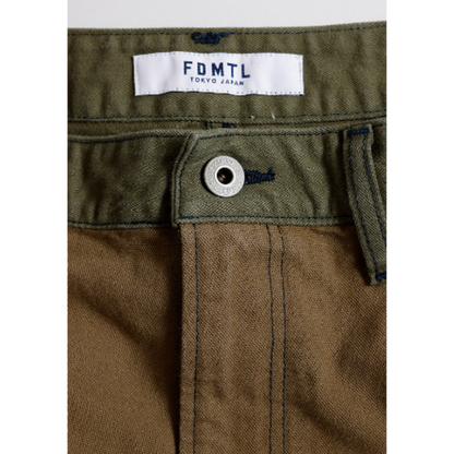 FDMTL FA26PN12C PATCHWORK DOUBLE KNEE PANTS RINSE