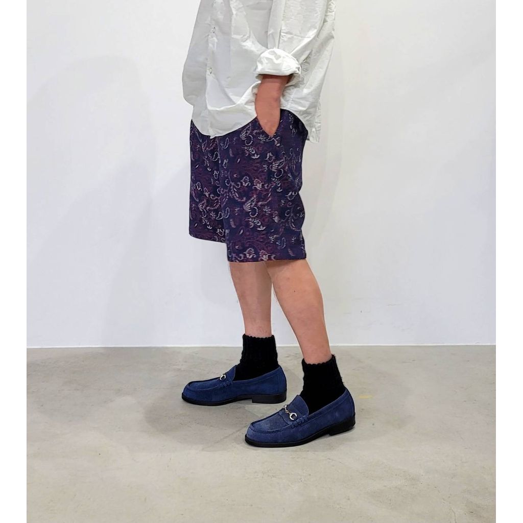 VOO INDIGO PAISLEY SHORTS（インディゴ × レッドペイズリー）