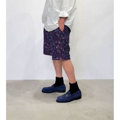 VOO INDIGO PAISLEY SHORTS（インディゴ × レッドペイズリー）