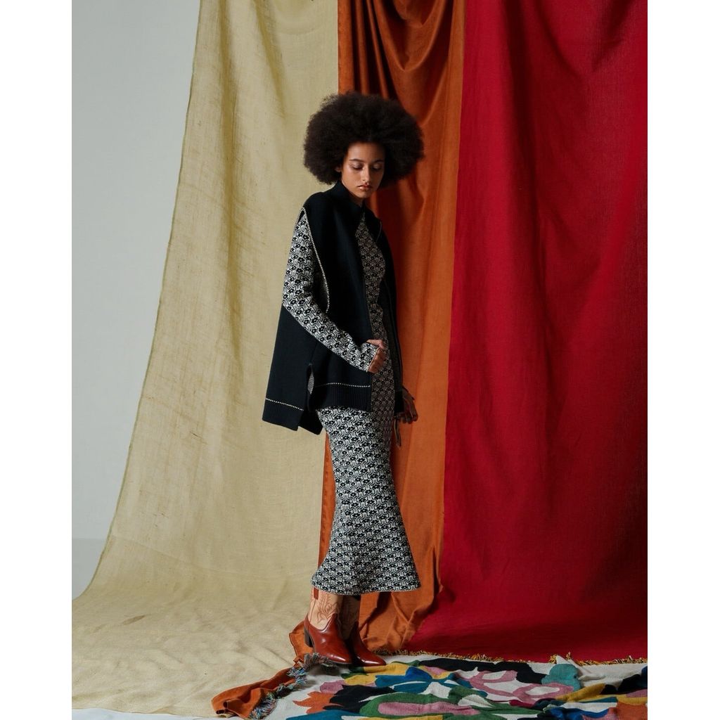 AMBERGLEAM Fringe knit Vest