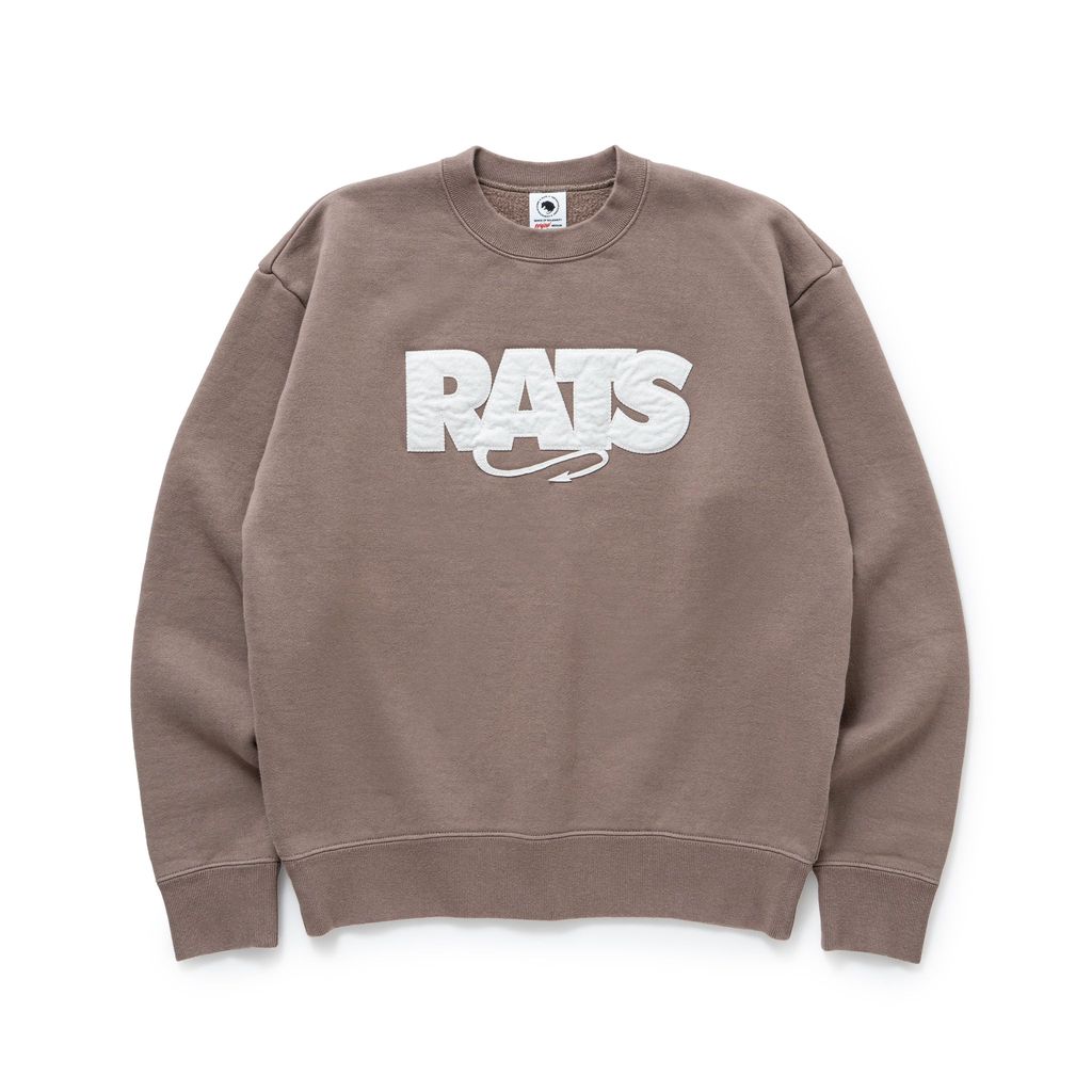 RATS BOX LOGO CREW NECK SWEAT