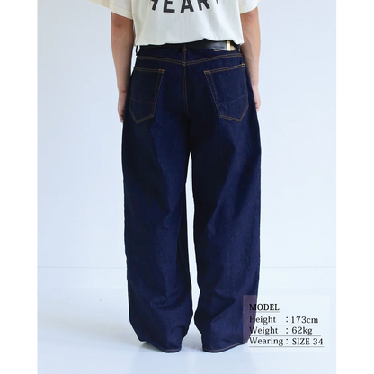 ANACHRONORM  WIDE 5P DENIM PANTS INDIGO