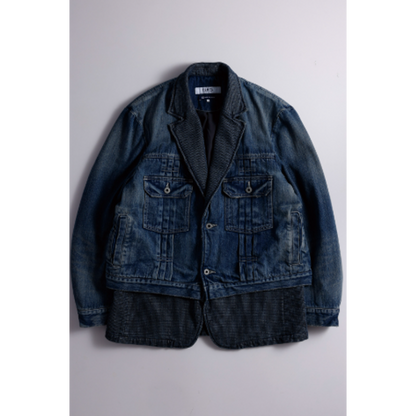 FDMTL FA26JK42U PLEATS LAPEL JACKET 3YR WASH