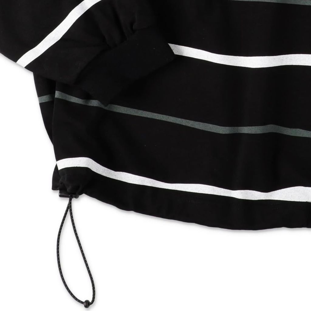 S.F.C SUPER BIG STRIPE  LS  TEE (W/DRAWSTRINGS)