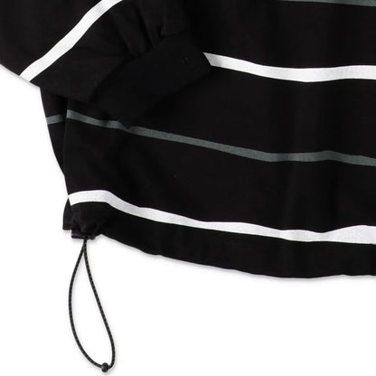 S.F.C SUPER BIG STRIPE  LS  TEE (W/DRAWSTRINGS)