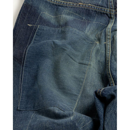 ANACHRONORM AN401 HARD REMAKED REGULAR TAPERED 5P PANTS INDIGO (REMAKE)