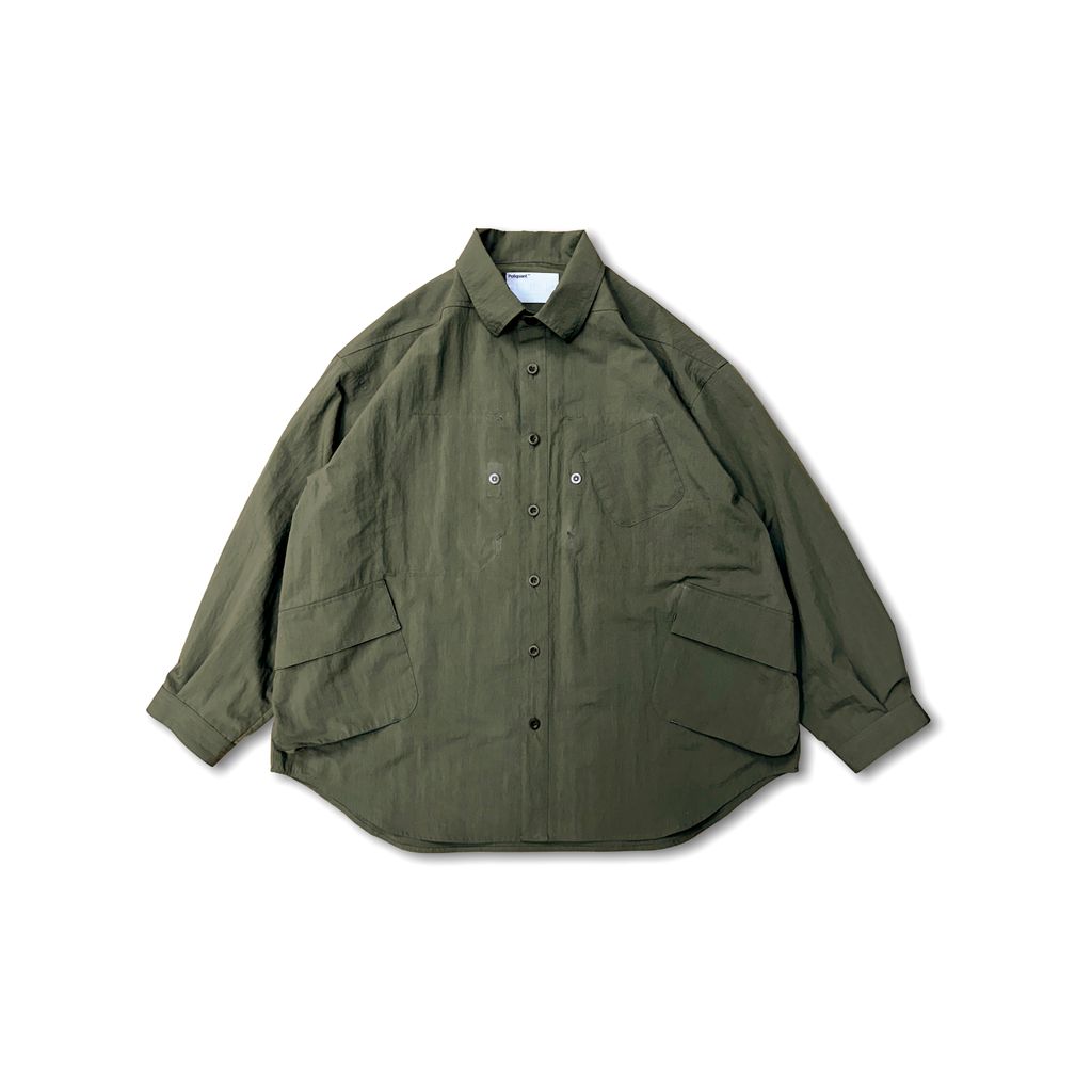 Poliquant THE IN-OUTSIDE POCKETS OVERSIZED CPO SHIRT JACKET