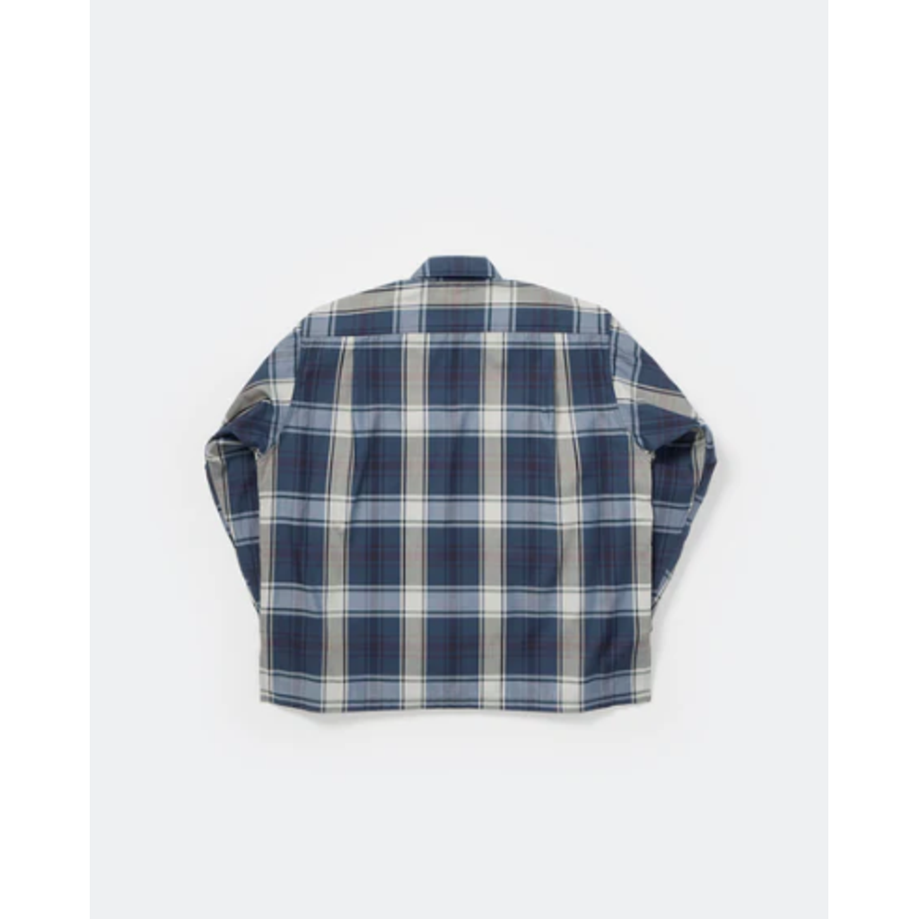 DAIWA PIER39 TECH SPORTS OPEN COLLAR SHIRT L/S BIG TARTAN BE-81026W