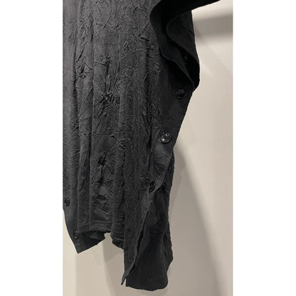 Ground Y CATCH WASHER BIG T WITH SIDE BUTTONS T-SHIRT