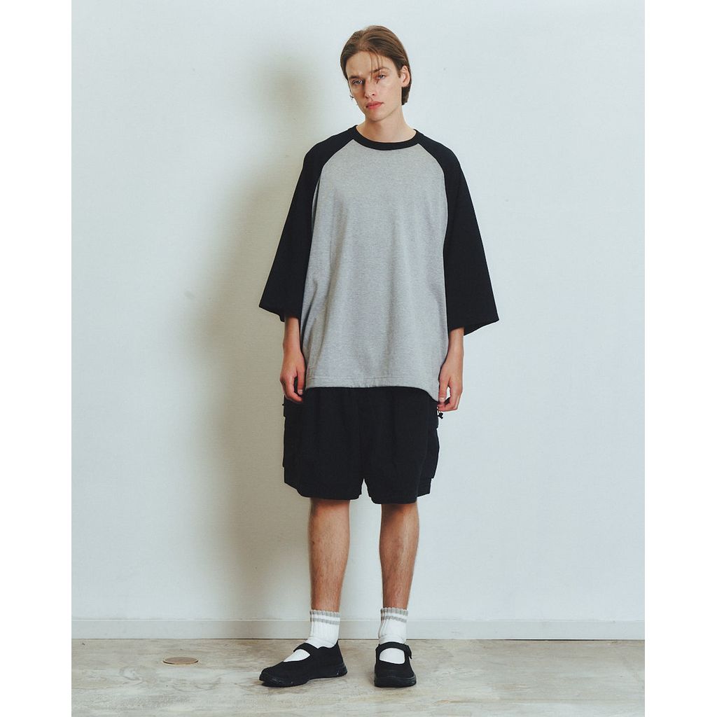 is-ness BALLOON RAGLAN SLEEVE T-SHIRT