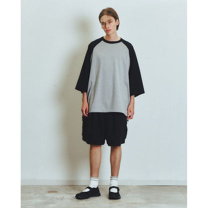 is-ness BALLOON RAGLAN SLEEVE T-SHIRT
