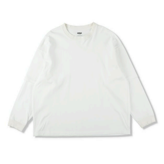 is-ness LAYERED LONG SLEEVE T-SHIRT