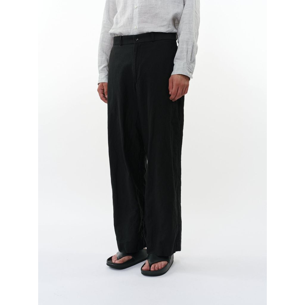 marka Linen x Organic Cotton x Silk Light Moleskin / Military Slacks