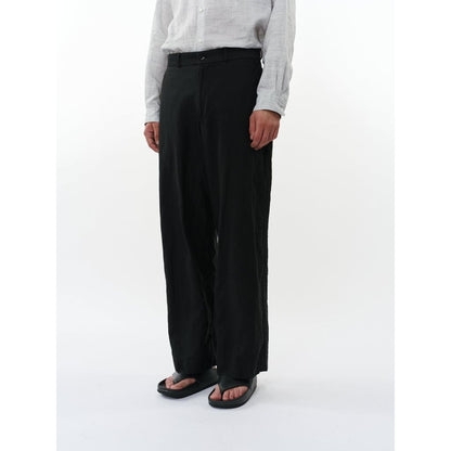 marka Linen x Organic Cotton x Silk Light Moleskin / Military Slacks
