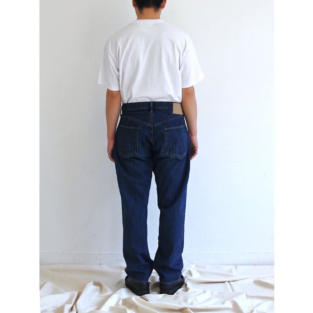 ANACHRONORM CONTEXT-001-1Y REGULAR TAPERED 5P PANTS INDIGO(ONE YEAR WASH)