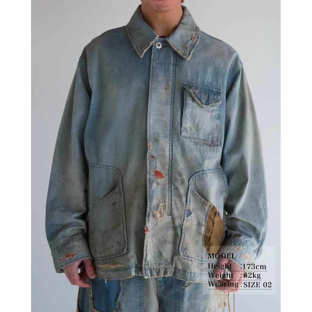 ANACHRONORM REMAKED DENIM WORK JACKET INDIGO (REMAKE)