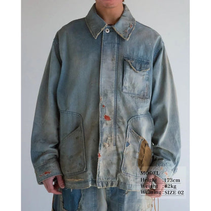 ANACHRONORM REMAKED DENIM WORK JACKET INDIGO (REMAKE)