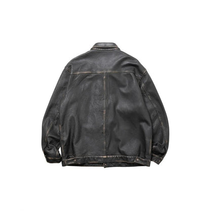 Liberaiders WASHED LEATHER JACKET