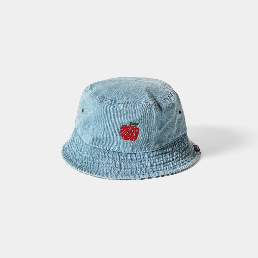 APPLEBUM “APPLE LOGO" DENIM BUCKET HAT [L.BLUE]