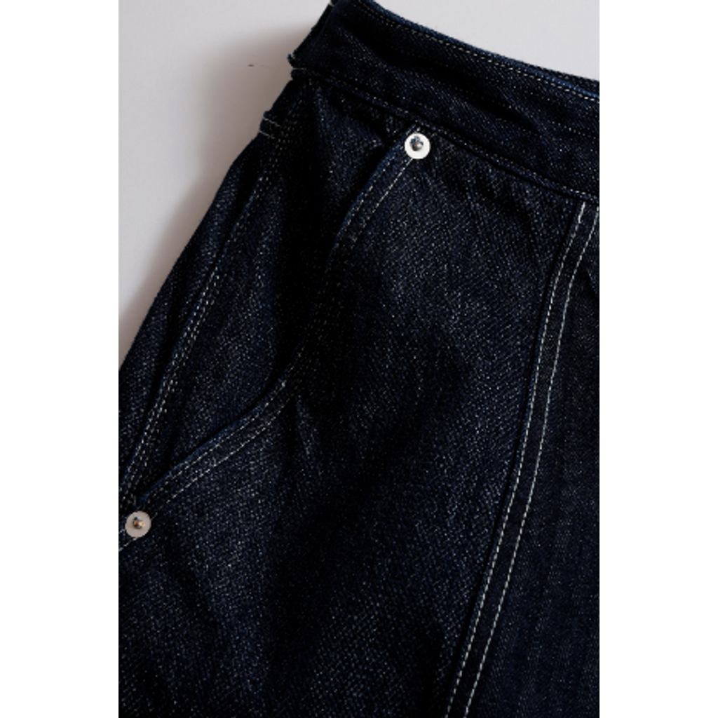 FDMTL FA26PN12R  PATCHWORK DOUBLE KNEE PANTS RINSE
