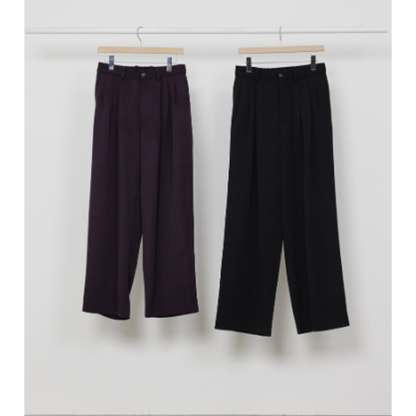 【予約商品】MARKAWARE TRIPLE PLEATED WIDE TROUSERS