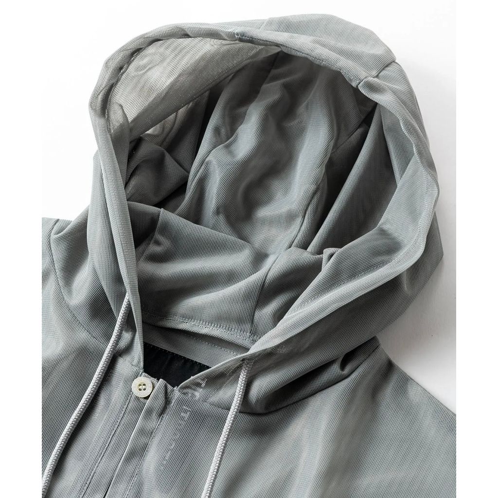 TIGHTBOOTH LABEL LOGO SHEER PARKA