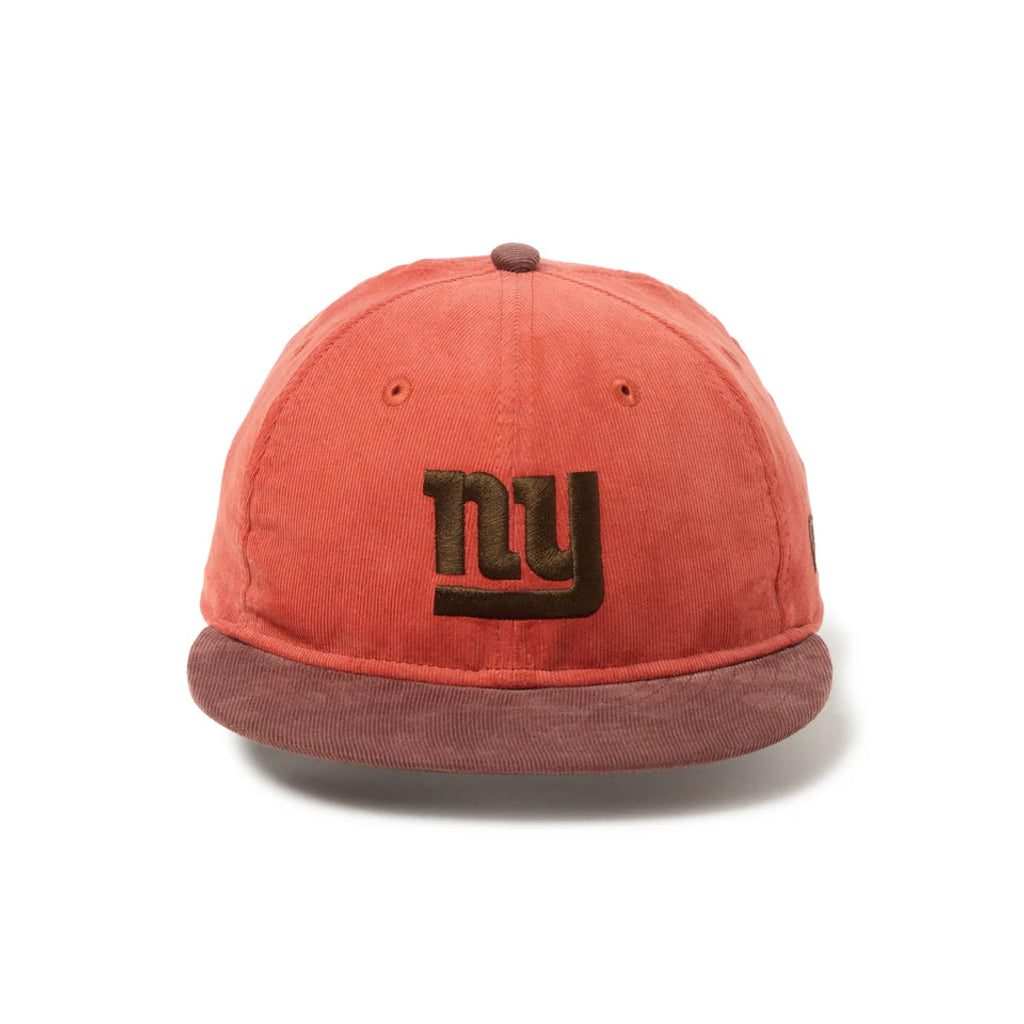 NEW ERA RC 9FIFTY Powered by GORO NAKATSUGAWA（MIN-NANO） ニューヨーク・ジャイアンツ コーデュロイ レンガ ブラウンバイザー