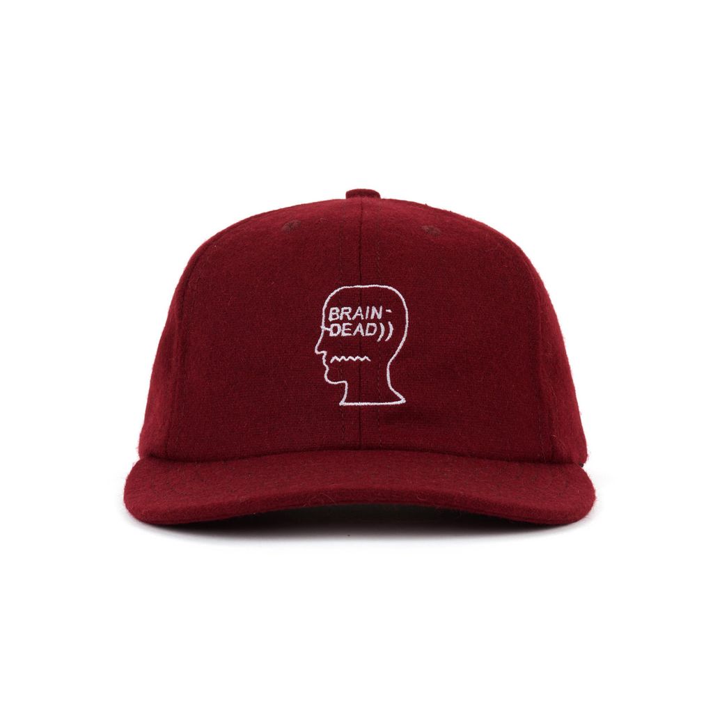 BRAIN DEAD Flannel Logohead 6 Panel Hat