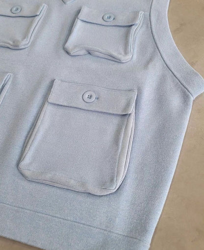 VOO × AMBERGLEAM Fisherman Knit Vest