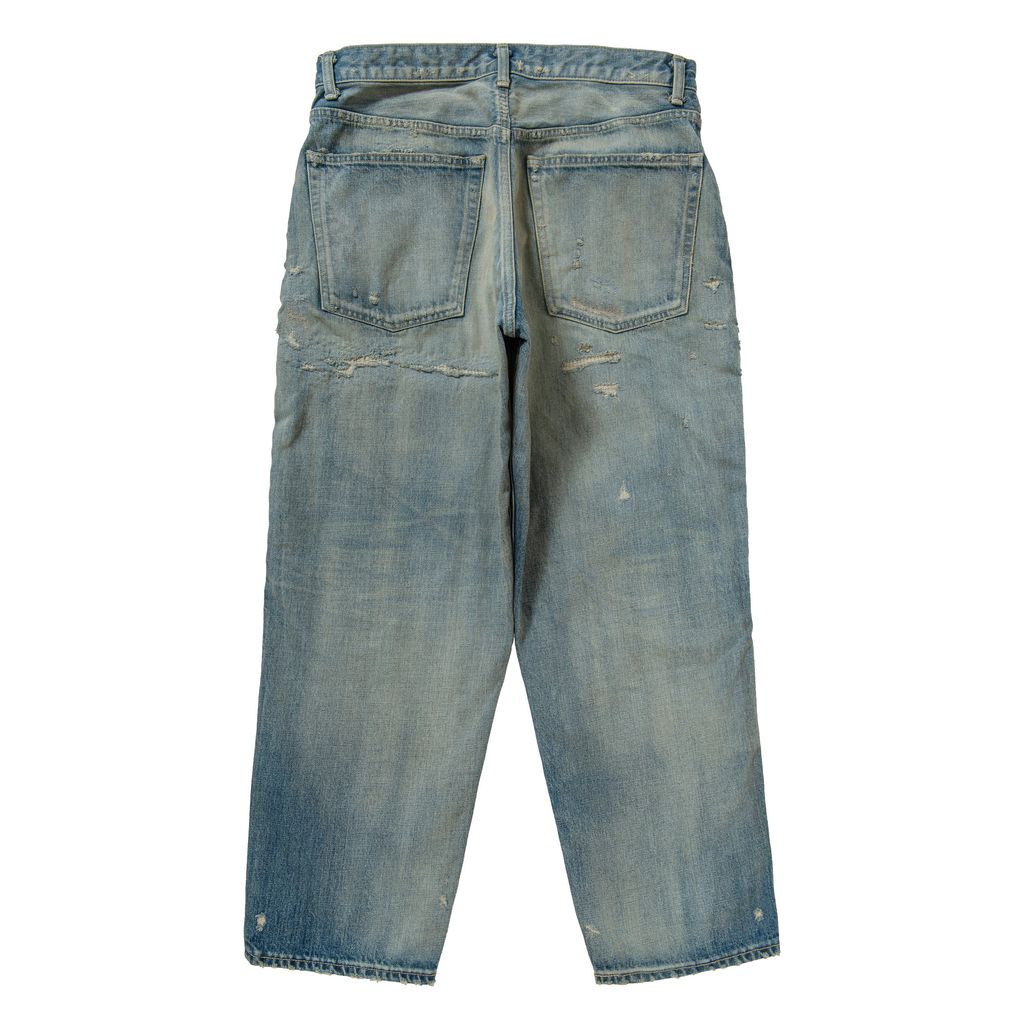 NEXUSVII. DAMAGED SILVER DENIM