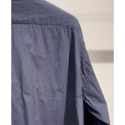 PORTER CLASSIC ROLL UP PIN STRIPE SHIRT（NAVY）