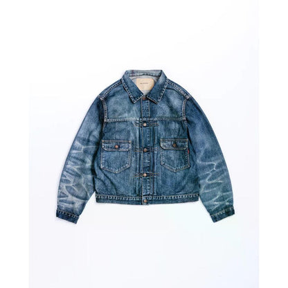 ANACHRONORM  AGING DOUBLE POCKET DENIM JACKET INDIGO