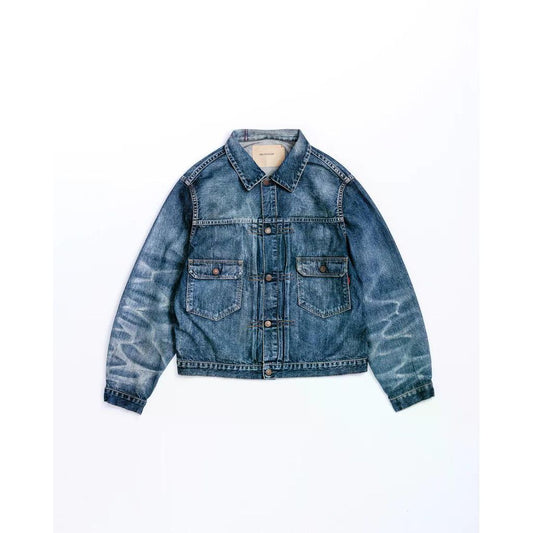 ANACHRONORM  AGING DOUBLE POCKET DENIM JACKET INDIGO