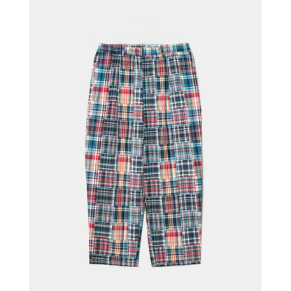 APPLEBUM PATCHWORK MADRAS WIDE PANTS