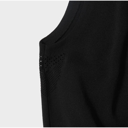MAGIC STICK MONOLITH KNIT NO SLEEVE T (BLACK)