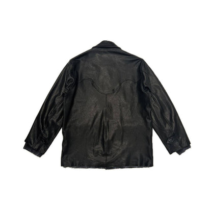 DAIRIKU Shinig Collar Leather Jacket