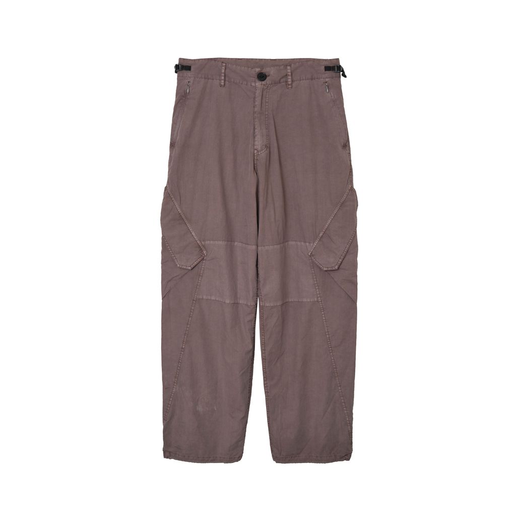 MAGIC STICK REFINED BDU WIDE PANTS (FADE RED BEAN)