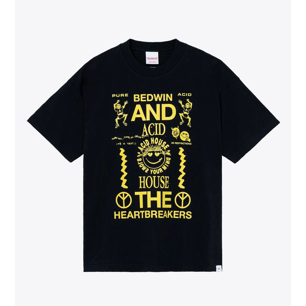 BEDWIN & THE HEARTBREAKERS S/S PRINTED TEE "Acid House"