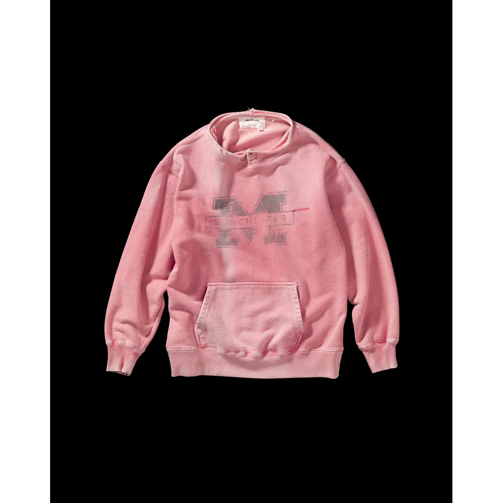 ANACHRONORM MANCHESTER PRINTED CUT-OFF SWEAT PARKA