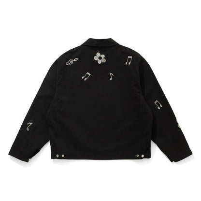 CITY COUNTRY CITY EMBROIDERY LOGO MOLSKIN BLOUSON