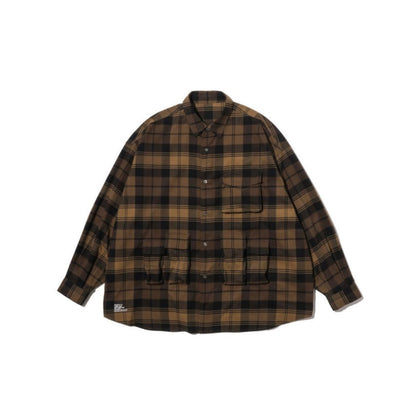 FreshService "FLANNEL CHECK MULTI POCKET SHIRT"