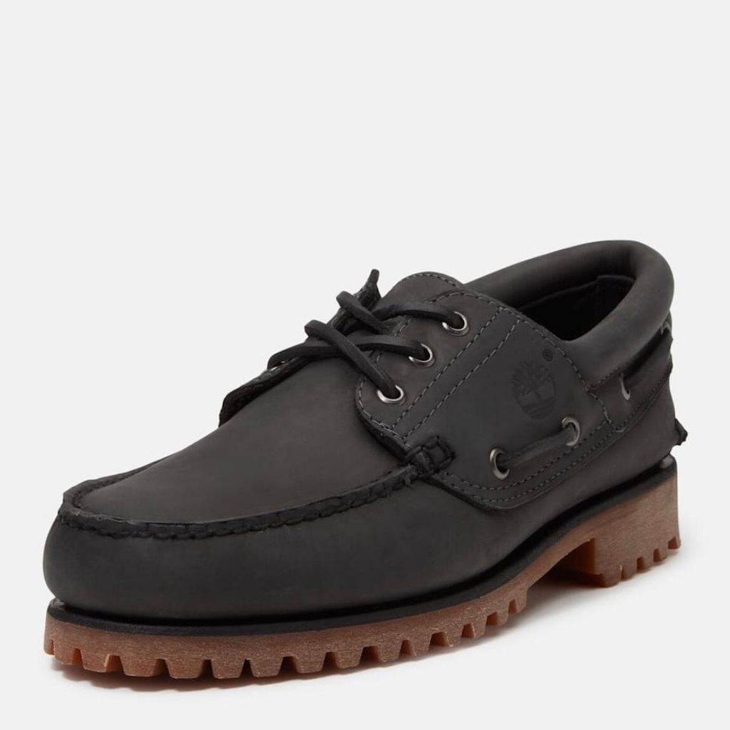 Timberland スリーアイ(3eye) ラグ ハンドソーン ボート シューズ メンズ (ダークグレー）