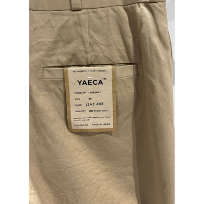 YAECA M チノパンツ ワイドストレート Chino Trousers, Wide Straight
