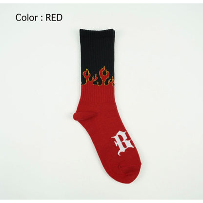 BOKU HA TANOSII ／ BOKUTANO SOCKS "Flames"