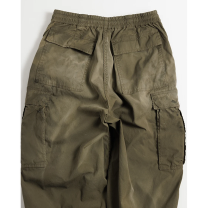 ANACHRONORM FADED CARGO EASY PANTS OLIVE